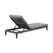 Menorca - Outdoor Patio Adjustable Chaise Lounge Chair In Aluminum With Gray Cushions