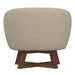 Swivel Accent Chair With Sculptural Base