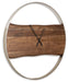 Panchali - Wall Clock - Brown / Silver Finish
