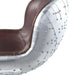 Brancaster - Adjustable Stool With Swivel - Vintage Brown Top Grain Leather & Aluminum