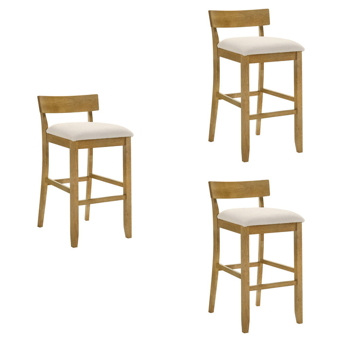 Merie - Modern Transitional Wood Bar Height Kitchen Bar Stool