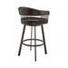 Bronson - Swivel Bar Stool - Java Brown Finish