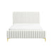 Valery - Queen Size Platform Bed - Cream
