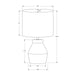Lighting, Table Lamp Modern - Cream