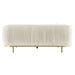 Martina - Sofa With 2 Pillows - Ivory Velvet