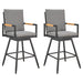 Crown - Outdoor Patio Swivel Bar Stool Set