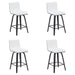 Vienna - Modern Counter Height Swivel Bar Stool - Black Brushed Wood Frame