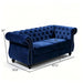 Chesterfield Button Tufted Loveseat With Rolled Arms