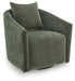 Leastow - Swivel Accent Chair - Loden