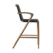 Brielle - Outdoor Light Eucalyptus Wood And Charcoal Rope Counter Height Stool Set