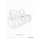 Austin - Console Reclining Loveseat With Storage Arms - Gray