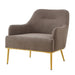 Modern Elegance Accent Chair With Curved Backrest