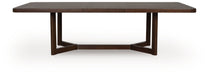 Dilenno - Rectangular Dining Room Extension Table - Dark Brown