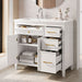 Bathroom Vanity With Sink Top, 3 Soft Closing Drawers
