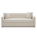 3 Seater Sofa With Wrap Around Armrests And Throw Pillows
