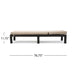 Puerta - Chaise Lounge Frame Cushion Outdoor Wicker Iron - Beige / Dark Brown