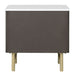 Clayten - Nightstand - Marble Top & Espresso