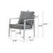 Modern Lounge Chair With Rope Accents And Cushions