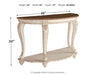 Realyn - White / Brown - Sofa Table Sacramento Furniture Store Furniture store in Sacramento