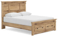 Makidern - Panel Storage Bed With Storage Footboard