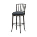 Vince - Commercial Grade Steel Frame Faux Leather Upholstered Swivel Bar Height Barstool
