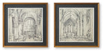 Downyard - Wall Art Set (Set of 2) - Black / Beige