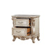 Gorsedd - Nightstand With Marble Top - Marble Top & Golden Ivory
