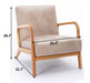 Classic Mid-Century Modern Accent Chairs, Open Framed Armchair With Cushioning