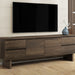 TV Stand With Storage Drawers And Cabinet - Brown