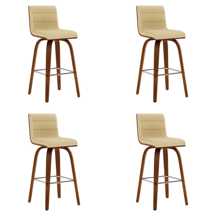 Vienna - 26" Swivel Counter Stool - Walnut Wood