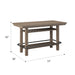 Bar Height Storage Table With Construction - Brown