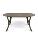 Outdoor Table With Smooth Lines, Slat Top