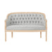 French Country Chesterfield Style Tufted Loveseat