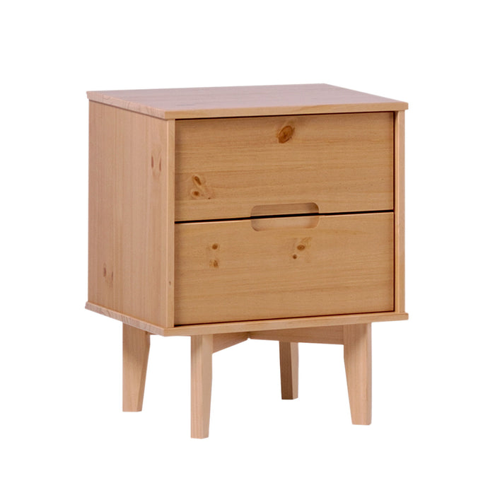 2 Drawer Nightstand - Natural Pine