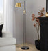 Metric - Industrial Floor Lamp - Black / Antique Brass
