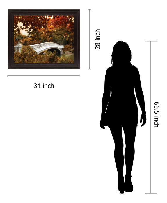 Golden Canopy Crossing - 28" x 34" Framed Wall Art