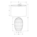 Table Lamp, Lighting, Transitional - Cream