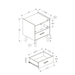 Modern Accent Table With Storage Drawer