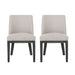 Modern Dining Chair With Durable Fabric Upholstery And Sturdy Wooden Frame (Set of 2)