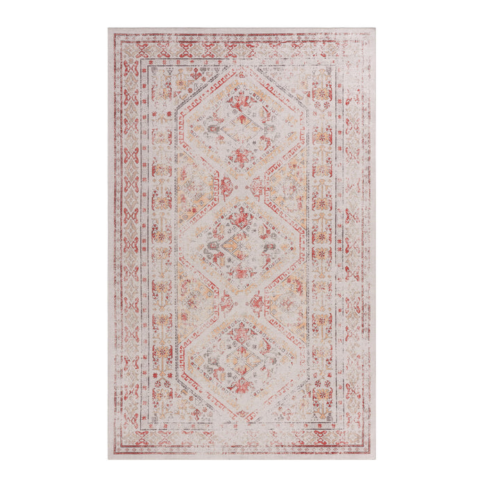 Maval - 6' X 9' Washable Area Rug - Beige