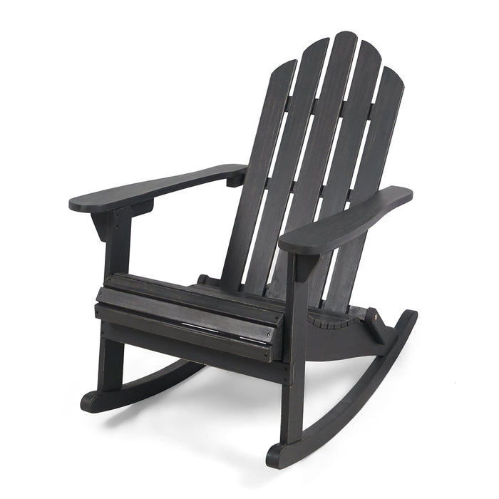 Echoes - Outdoor Acacia Wood Adirondack Rocking Chair