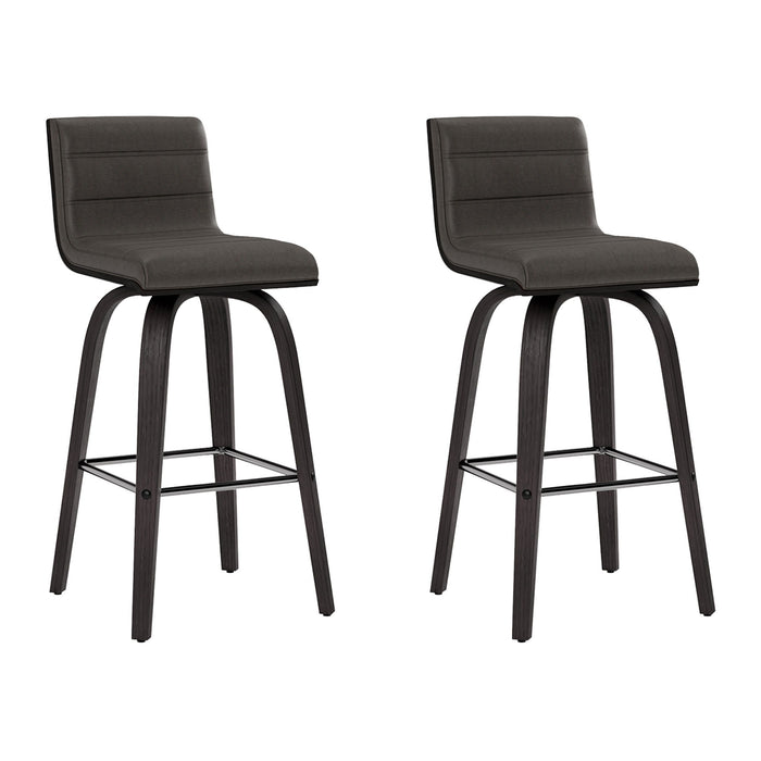 Vienna - 26" Swivel Counter Stool - Black Wood