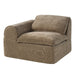 Almano - Modular Left Facing Arm Chair - Light Brown Chenille