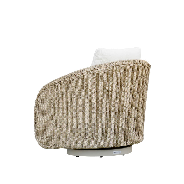 Pavilion - Outdoor Swivel Club Chair - White