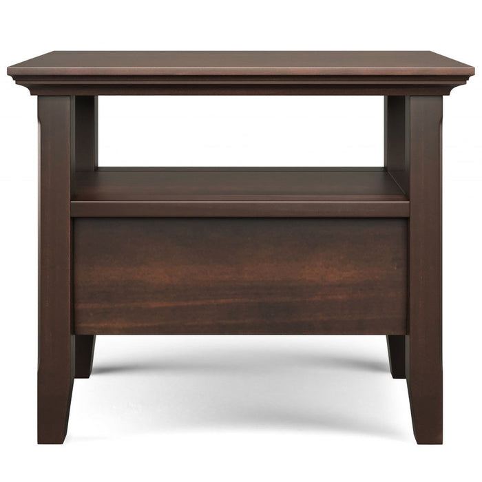 Acadian - Narrow Side Table With Drawer - Brown