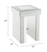 Noralie - 16" End Table With Faux Diamonds - Mirrored