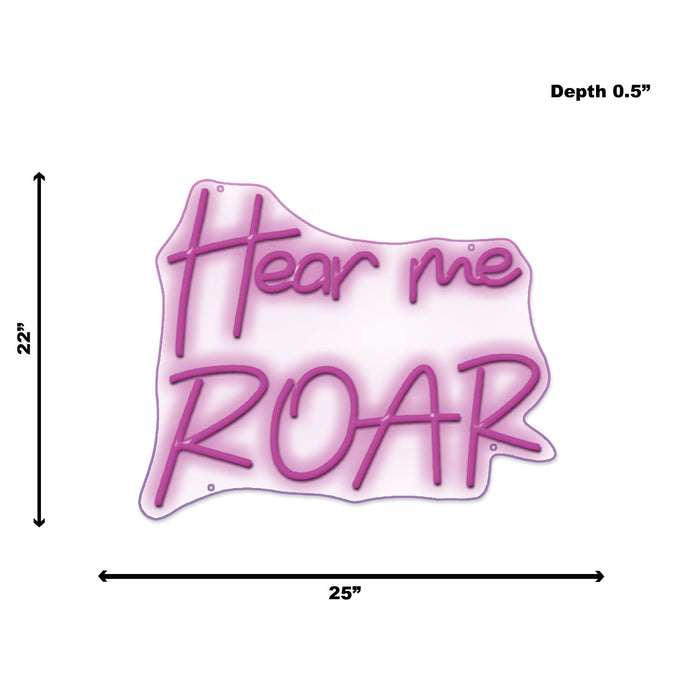 Neon Hear Me Roar - Purple