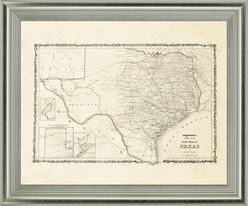 Aged Cartographer - 28" x 34" Framed Wall Art