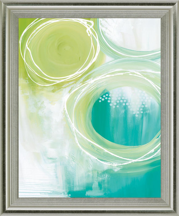Verdant Orbit - 28" x 34" Framed Wall Art
