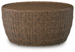 Double Point - Round Cocktail Table - Beige